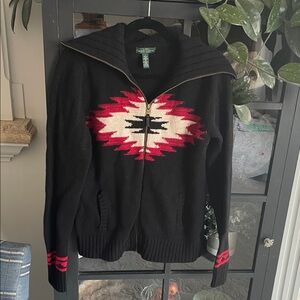 Ralph Lauren Black Wool Blend Sweater